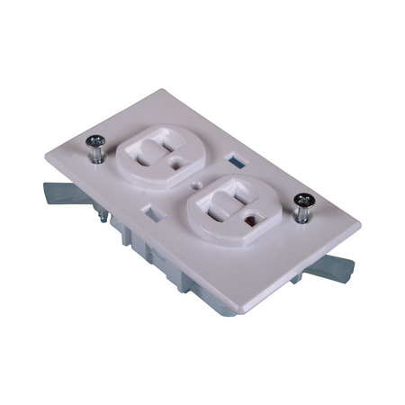 US HARDWARE Rv Dplx Receptcl White E-162C